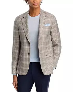 Спортивное пальто в клетку Paul Smith, коричневый/бежевый