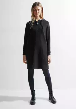 Спортивное платье Cecil структурированного повседневного кроя, черный