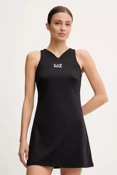 Спортивное платье Ea7 Emporio Armani, черный