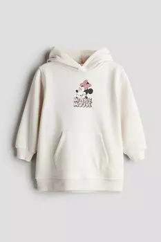 Спортивное платье с капюшоном H&M, белый