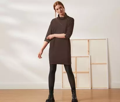 Спортивное платье Tchibo, темно коричневый