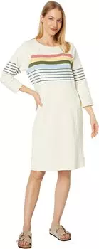 спортивное платье в полоску 24/7 L.L.Bean, цвет Cream
