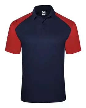 Спортивное поло C2 Sport, темно-синий/красный