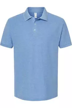 Спортивное поло Tultex Unisex 50/50, цвет heather light blue