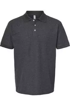 Спортивное поло Tultex Unisex 50/50, цвет heather charcoal