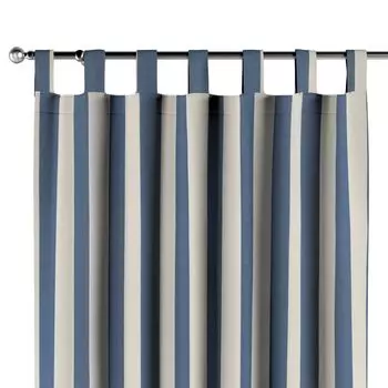 Спортивное полотенце Grace Grand Spa с акцентированной каймой, белый/серебристый, один размер Dekoria, синий