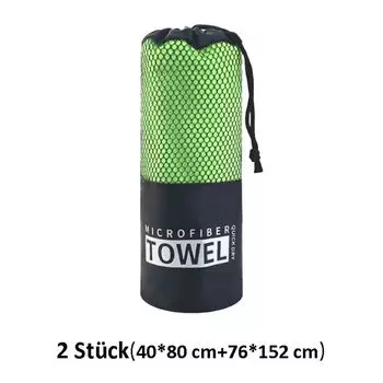 Спортивное полотенце Мягкое портативное быстросохнущее сильное водопоглощение Нежный зеленый цвет DQQ