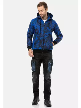Спортивня куртка Cipo & Baxx, цвет saxeblue