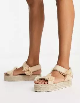 Спортивные эспадрильи нейтрального цвета ASOS DESIGN Junction