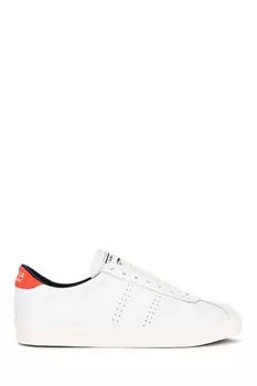 Спортивные белые кожаные кроссовки унисекс Superga, белый