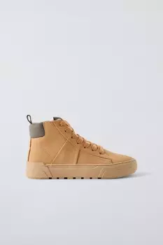 Спортивные ботинки ZARA, коричневый