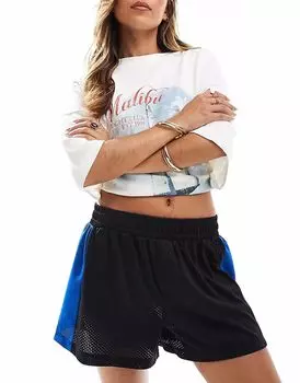 Спортивные боксеры ASOS DESIGN черного цвета с полосками по бокам