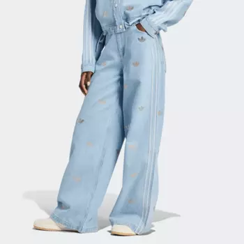 Спортивные брюки adidas Originals Denim Rhinestone Pants, синий