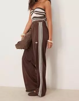 Спортивные брюки Adidas Originals Firebird Loose коричневого цвета