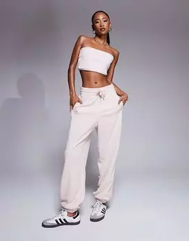 Спортивные брюки Adidas Originals из флиса пастельно-розового цвета (часть комплекта)