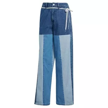 Спортивные брюки ADIDAS ORIGINALS Loose fit Workout Pants Kseniaschnaider, цвет Blue/Blue denim