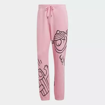 Спортивные брюки adidas Originals x Andr Saraiva, розовый/черный