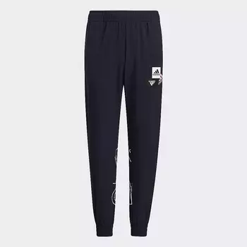 Спортивные брюки Adidas, темно-синий/белый