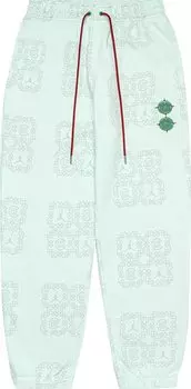 Спортивные брюки Air Jordan x Clot Jade Fleece Sweatpants 'Barely Green', зеленый