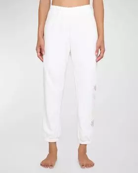 Спортивные брюки All Eyes Luna из французского терри Spiritual Gangster, цвет White
