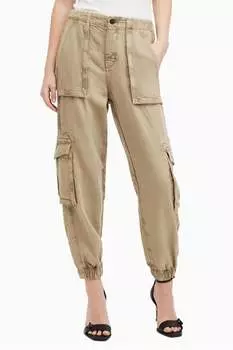 Спортивные брюки Allsaints frieda из материала Tencel All Saints, зеленый
