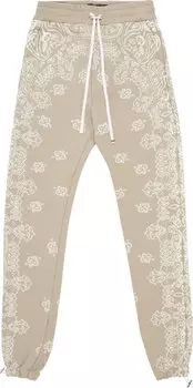 Спортивные брюки Amiri Bandana Bleach Sweatpants 'Crockery', загар
