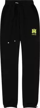 Спортивные брюки Amiri MA Logo Sweatpant 'Black/Lime', черный