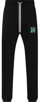 Спортивные брюки Amiri Watercolor MA Sweatpant 'Black/Green', черный