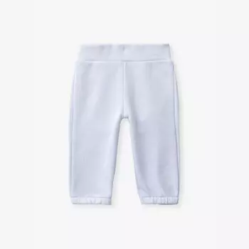 Спортивные брюки Animal-Face прямого кроя из органического хлопка для детей от 0 до 18 месяцев Benetton, голубой