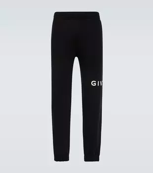 Спортивные брюки Archetype из хлопкового джерси с логотипом Givenchy, черный