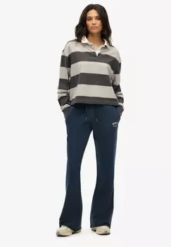 Спортивные брюки ATHLETIC ESSENTIALS RISE FLARE JOGGERS Superdry, синий