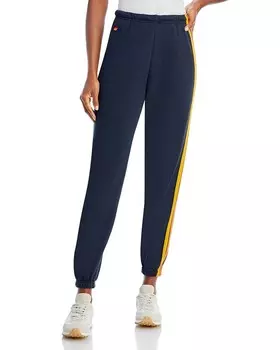 Спортивные брюки Aviator Nation в радужную полоску, серый