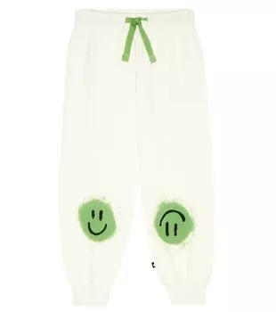 Спортивные брюки baby simeon из хлопкового джерси Molo, белый