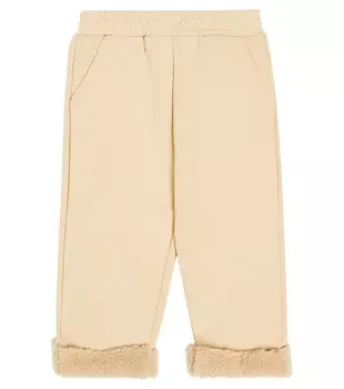 Спортивные брюки baby stoo из смесового хлопка Donsje, бежевый
