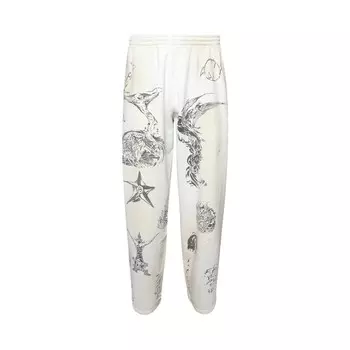 Спортивные брюки Balenciaga Baggy Sweatpants, цвет Off White/Black