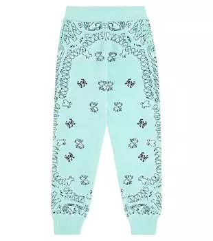 Спортивные брюки бандана из синели Amiri, синий