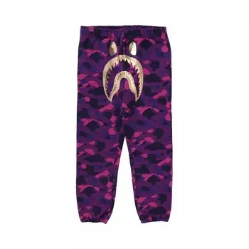 Спортивные брюки BAPE Color Camo Shark Sweatpants, фиолетовый
