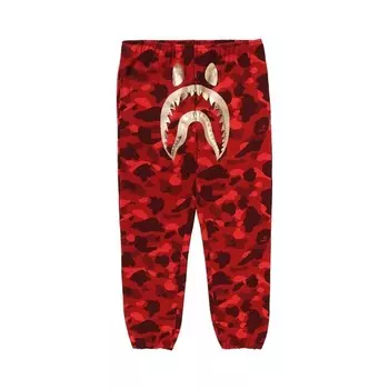 Спортивные брюки BAPE Color Camo Shark Sweatpants, красный