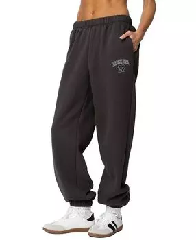 Спортивные брюки Barcelona большого размера Edikted, серый