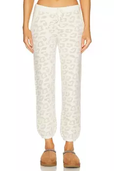 Спортивные брюки Barefoot Dreams CozyChic Ultra Lite Track, цвет Cream & Stone