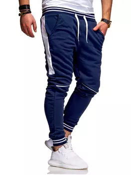 Спортивные брюки behype MP1317 Lange Sporthose Trainingshose, цвет Navy Wei