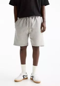 Спортивные брюки BERMUDA PULL&BEAR, серый