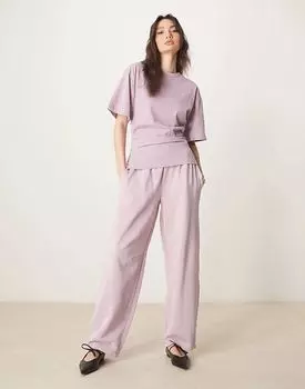 Спортивные брюки-бочонки ASOS DESIGN в лилово-лиловом цвете
