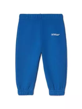 Спортивные брюки Bookish Diag Off-White Kids, синий