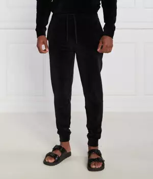 Спортивные брюки Boss Heritage джоггеры однотонные, черный