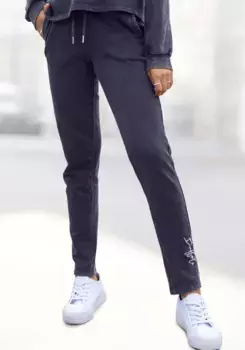 Спортивные брюки Buffalo с вышивкой логотипа, костюм для отдыха, черный