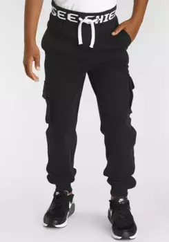 Спортивные брюки Chiemsee "с большим логотипом на поясе", черный