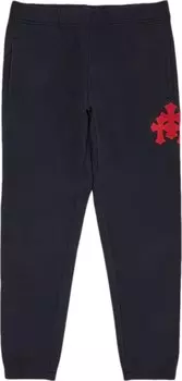Спортивные брюки Chrome Hearts Triple Cross Sweatpants 'Navy/Red', синий