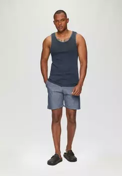 Спортивные брюки DE STYLE JOGGING REGULAR FIT TAILLE MI HAUTE CEINTURE LASTIQUE QS, цвет Stone Blue Denim