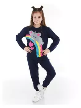 Спортивные брюки Denokids 2tlg Outfit Koala, темно-синий